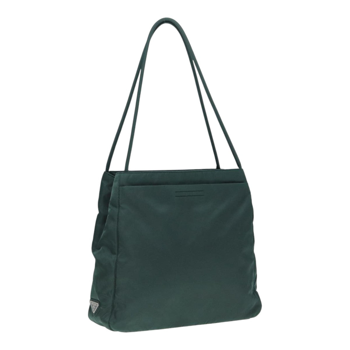 Luxury Prada Hand Bag Nylon Green Silver  bs17499