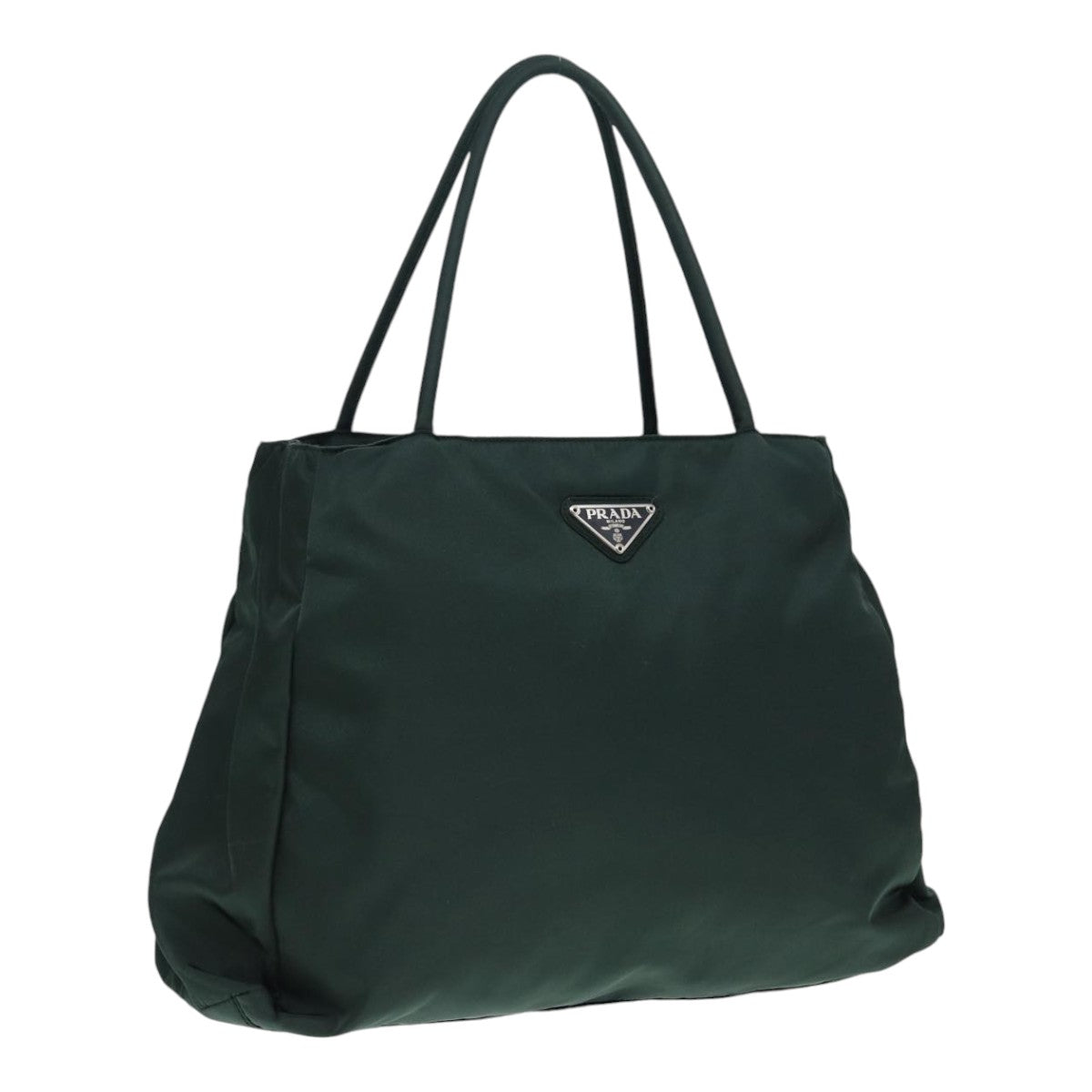 Luxury Prada Hand Bag Nylon Green Silver  bs17500