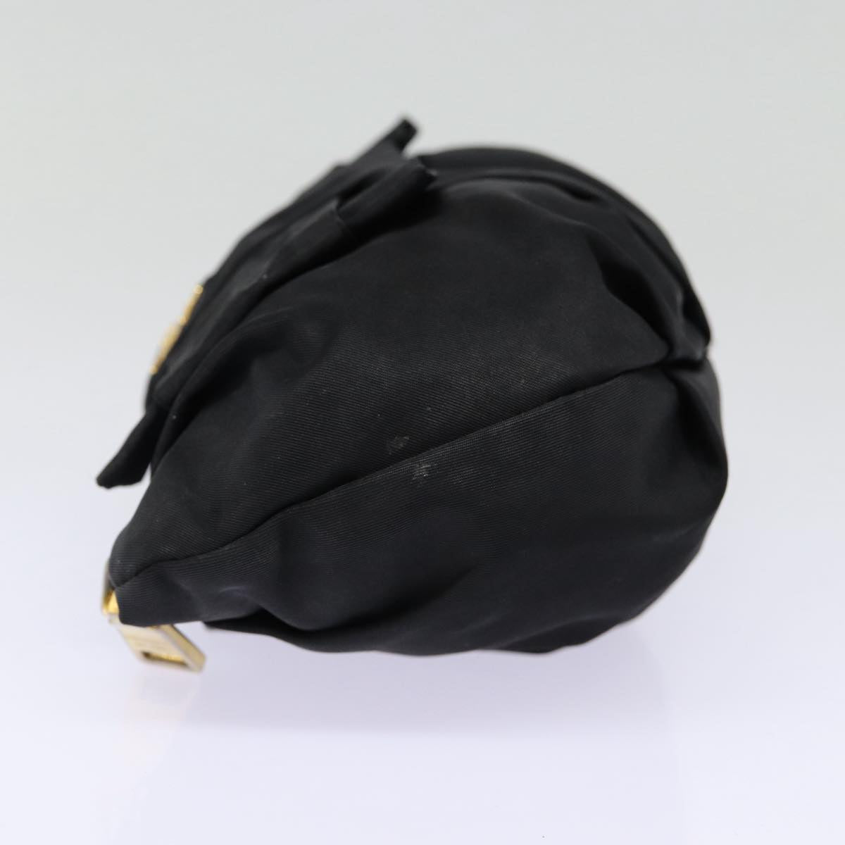 Luxury Prada Pouch Nylon Black Gold  bs17502