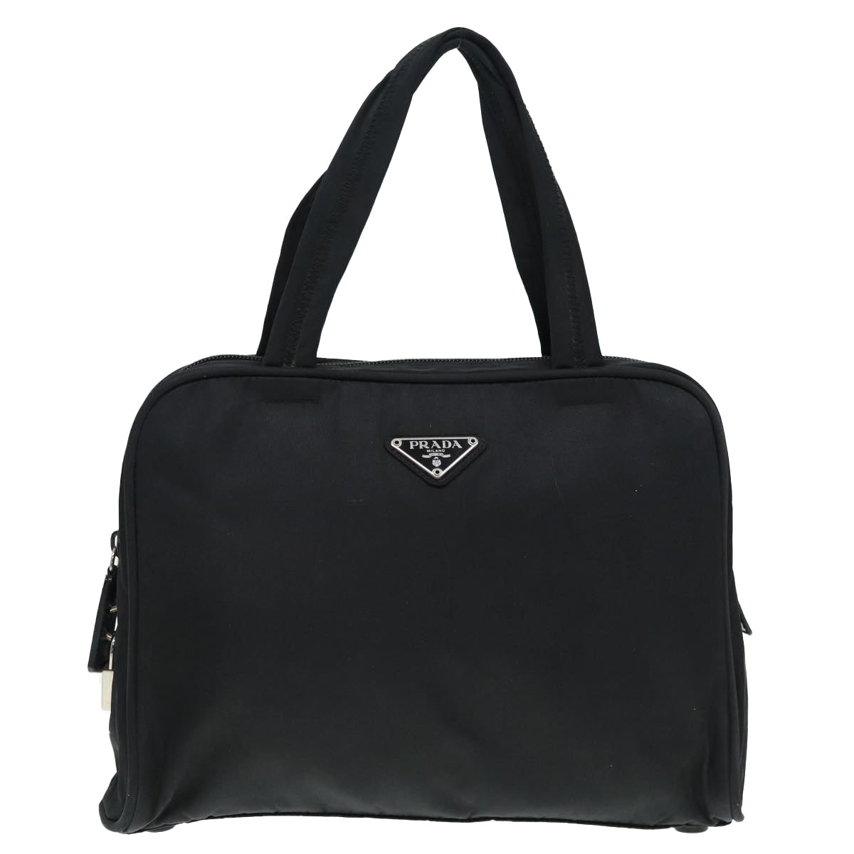 Luxury Prada Hand Bag Nylon Black Silver  bs17516