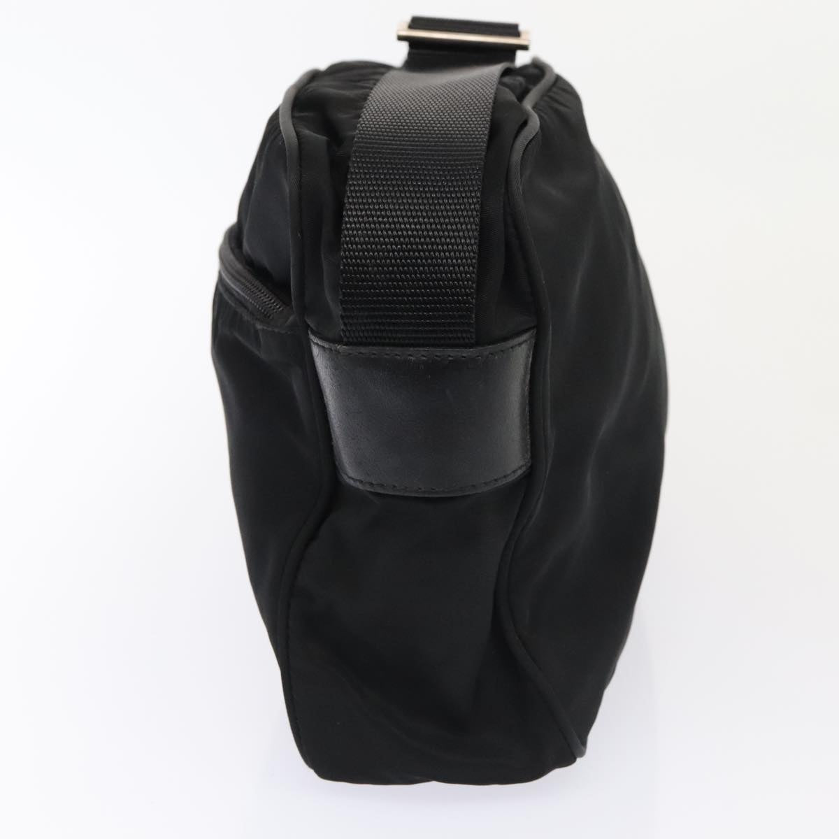 Luxury Prada Shoulder Bag Nylon Black Silver  bs17518