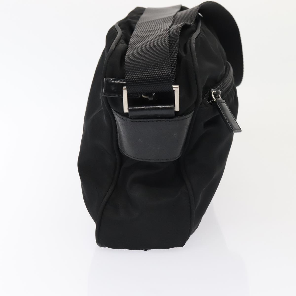 Luxury Prada Shoulder Bag Nylon Black Silver  bs17518