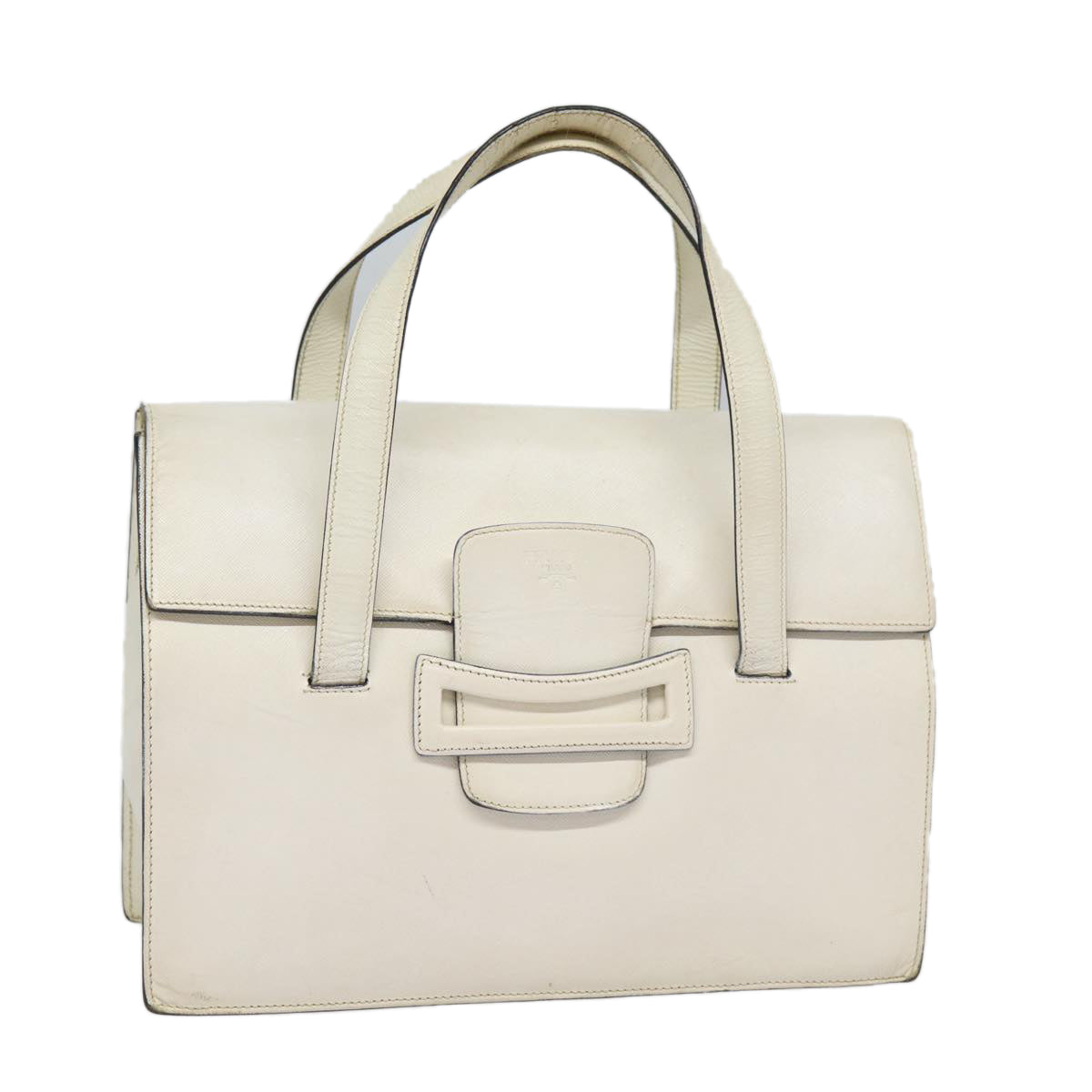 Luxury Prada Hand Bag Leather White Gold  bs17520
