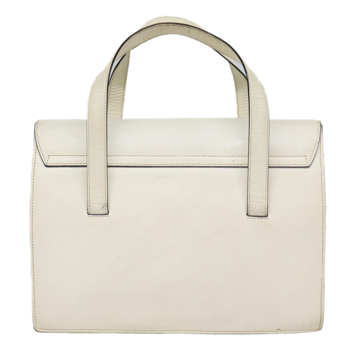 Luxury Prada Hand Bag Leather White Gold  bs17520