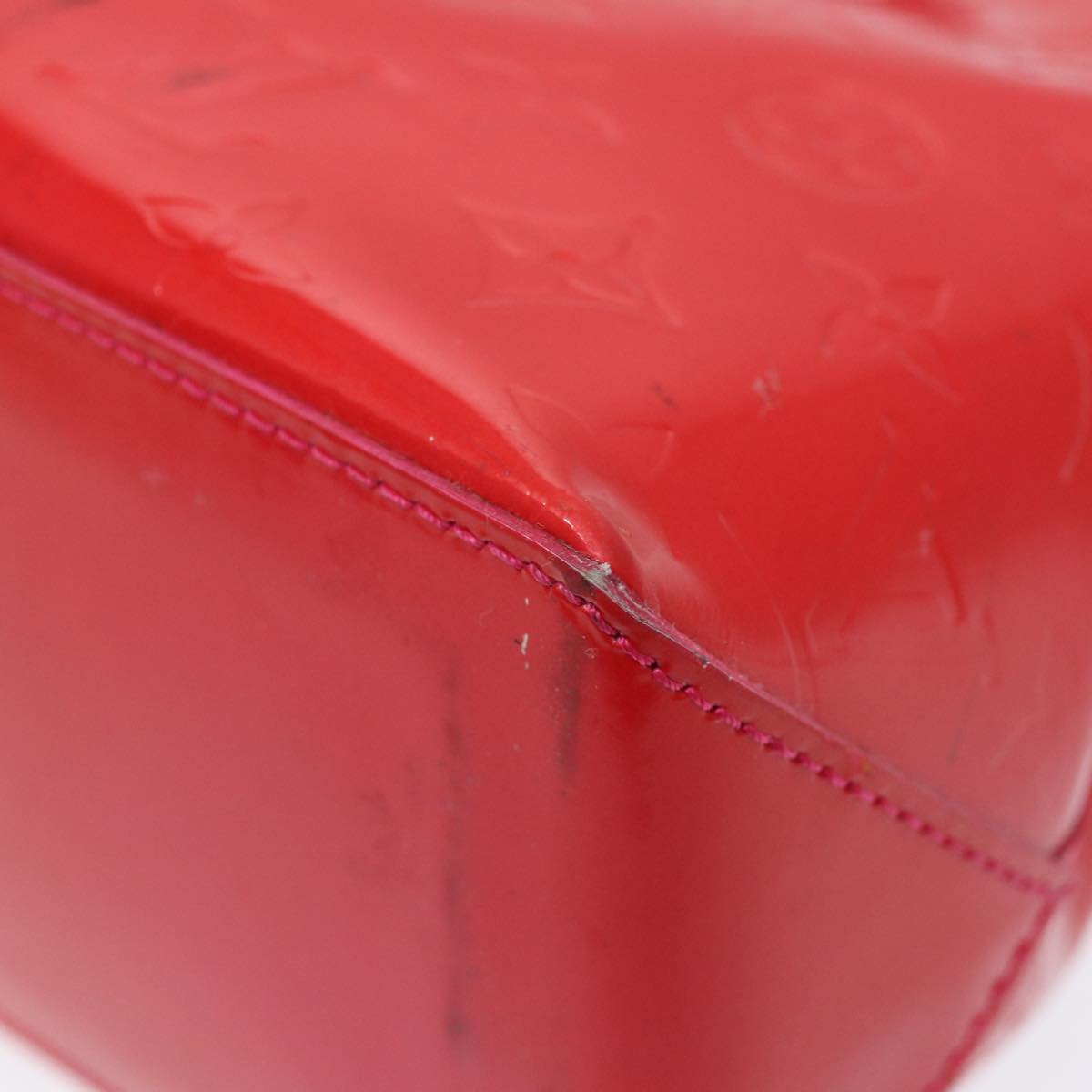 LOUIS VUITTON Monogram Vernis Wilshire PM Hand Bag Rose Pop M93643 bs17530