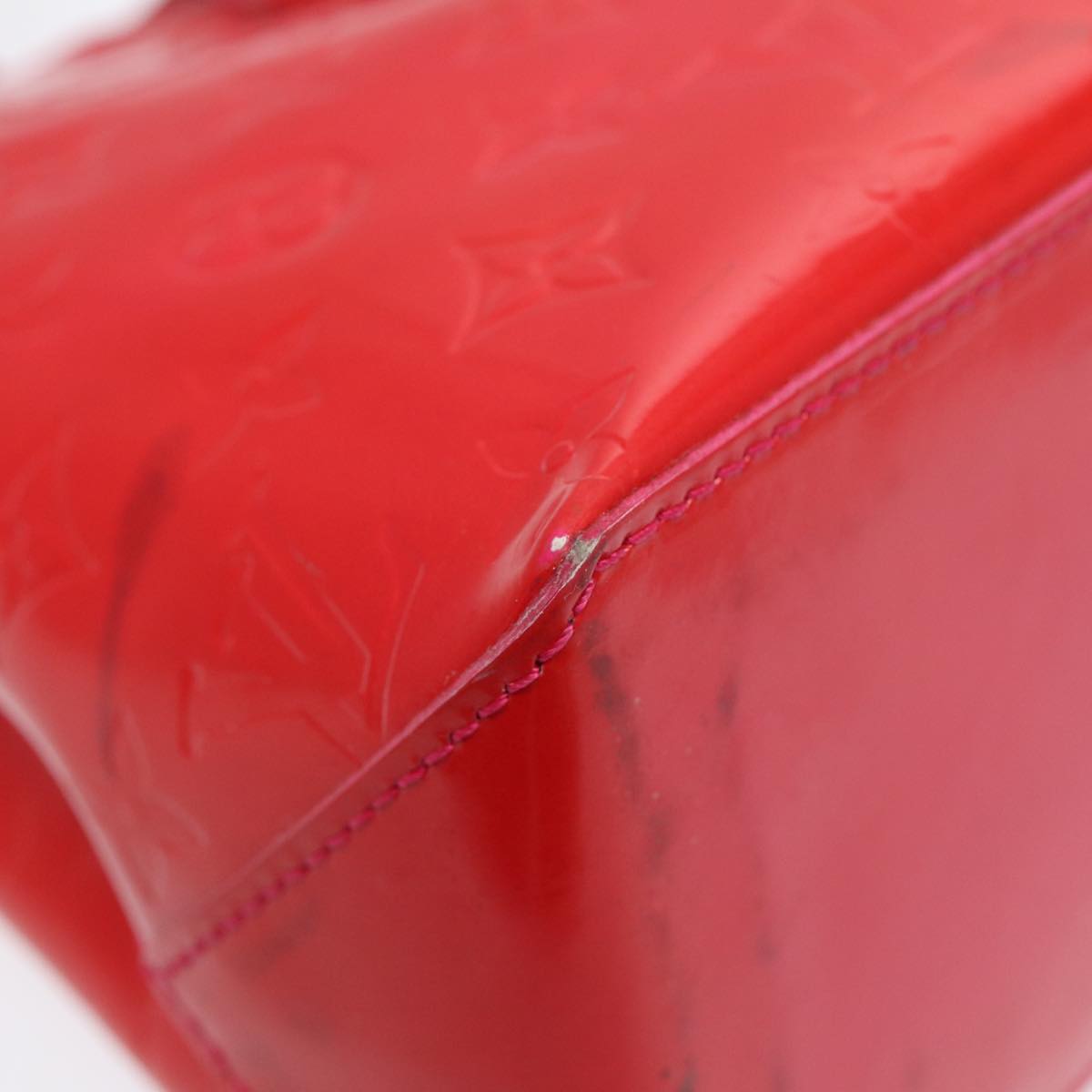 LOUIS VUITTON Monogram Vernis Wilshire PM Hand Bag Rose Pop M93643 bs17530