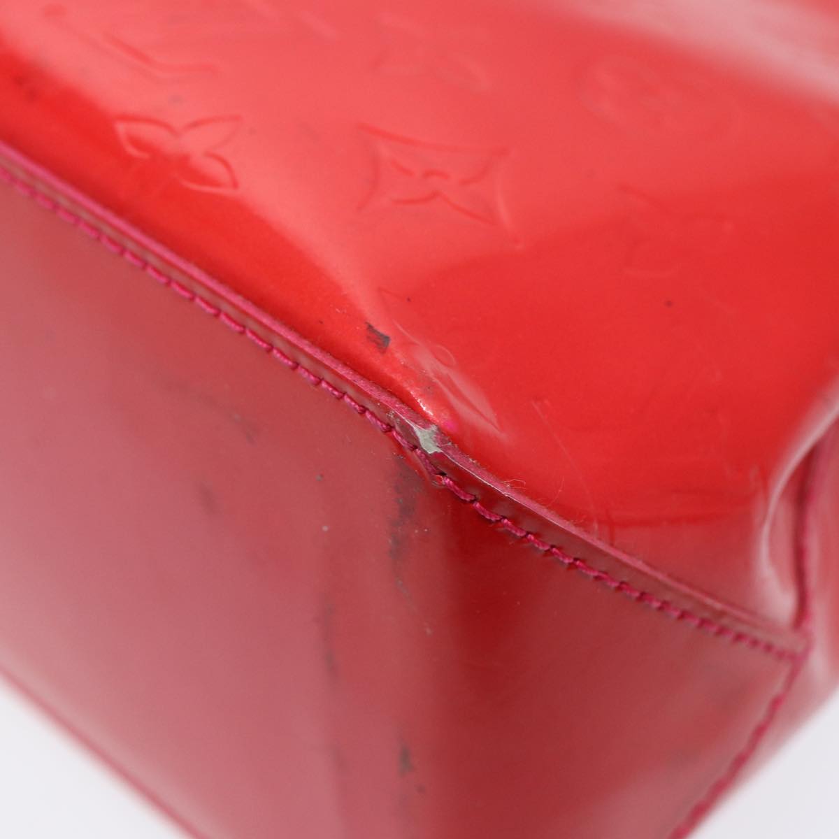 LOUIS VUITTON Monogram Vernis Wilshire PM Hand Bag Rose Pop M93643 bs17530
