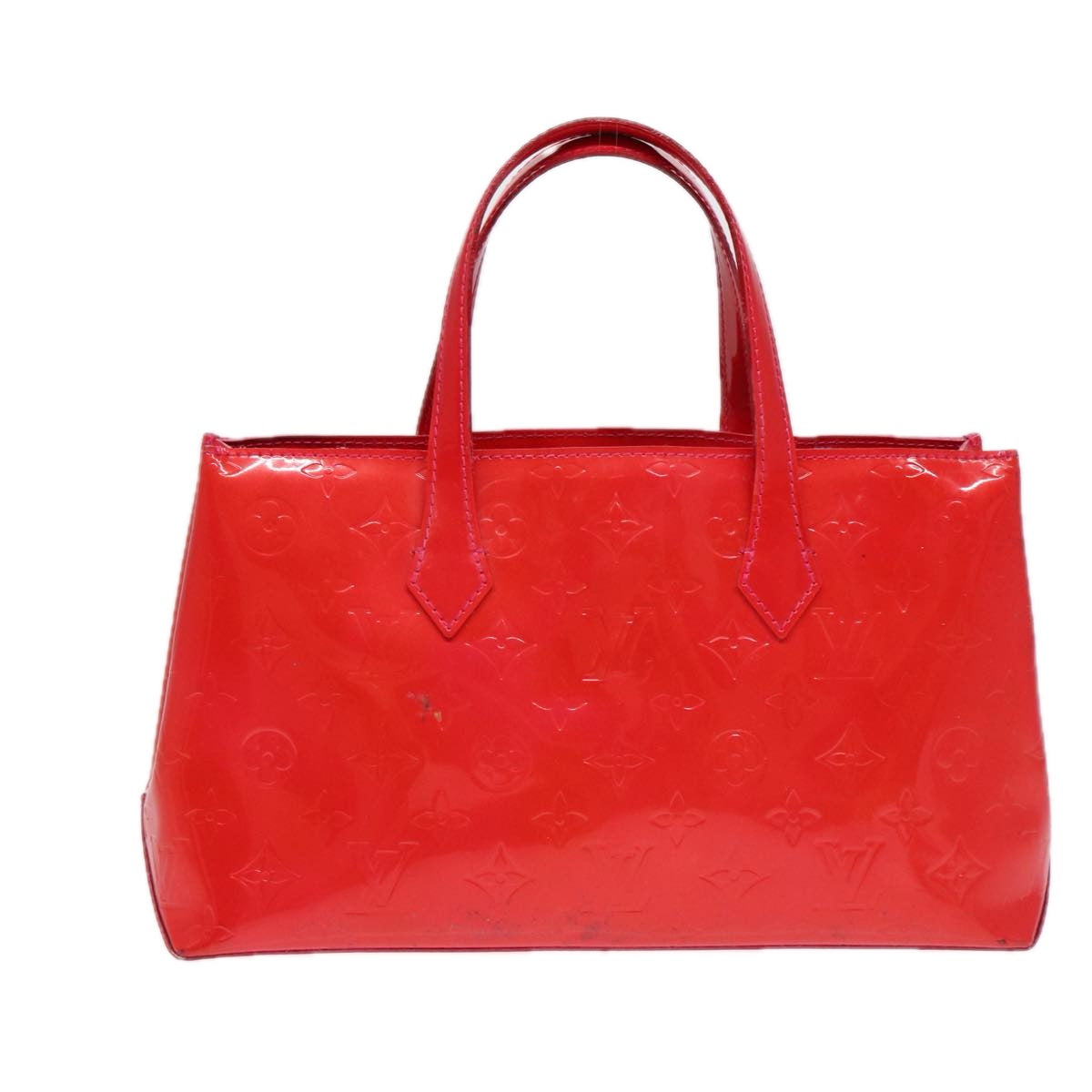 LOUIS VUITTON Monogram Vernis Wilshire PM Hand Bag Rose Pop M93643 bs17530
