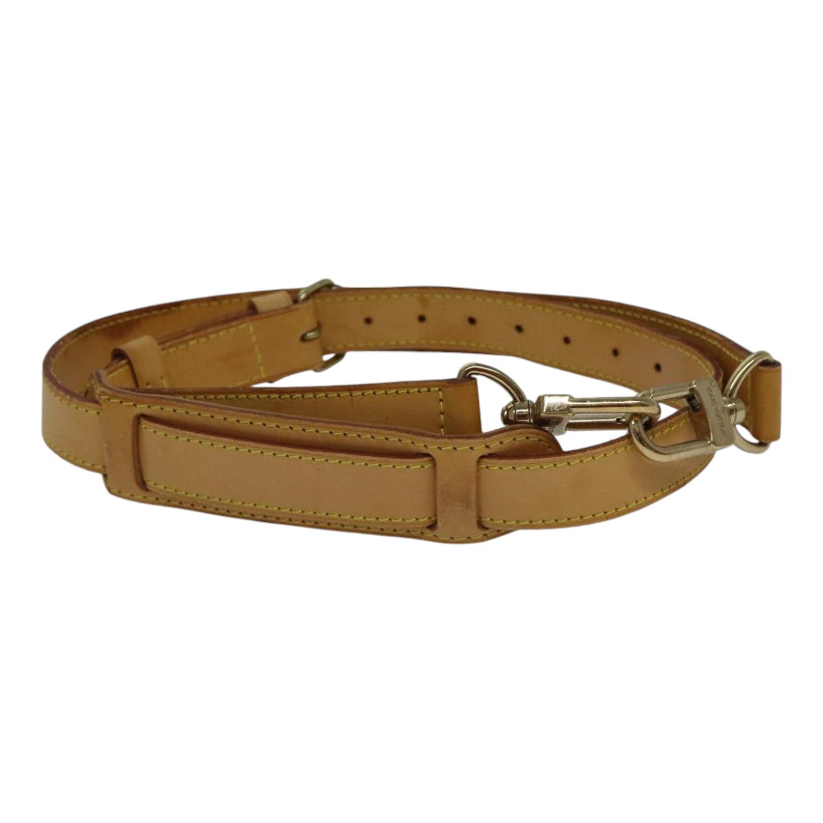LOUIS VUITTON Adjustable Shoulder Strap Leather 35.4""-42.5"" Beige bs17556