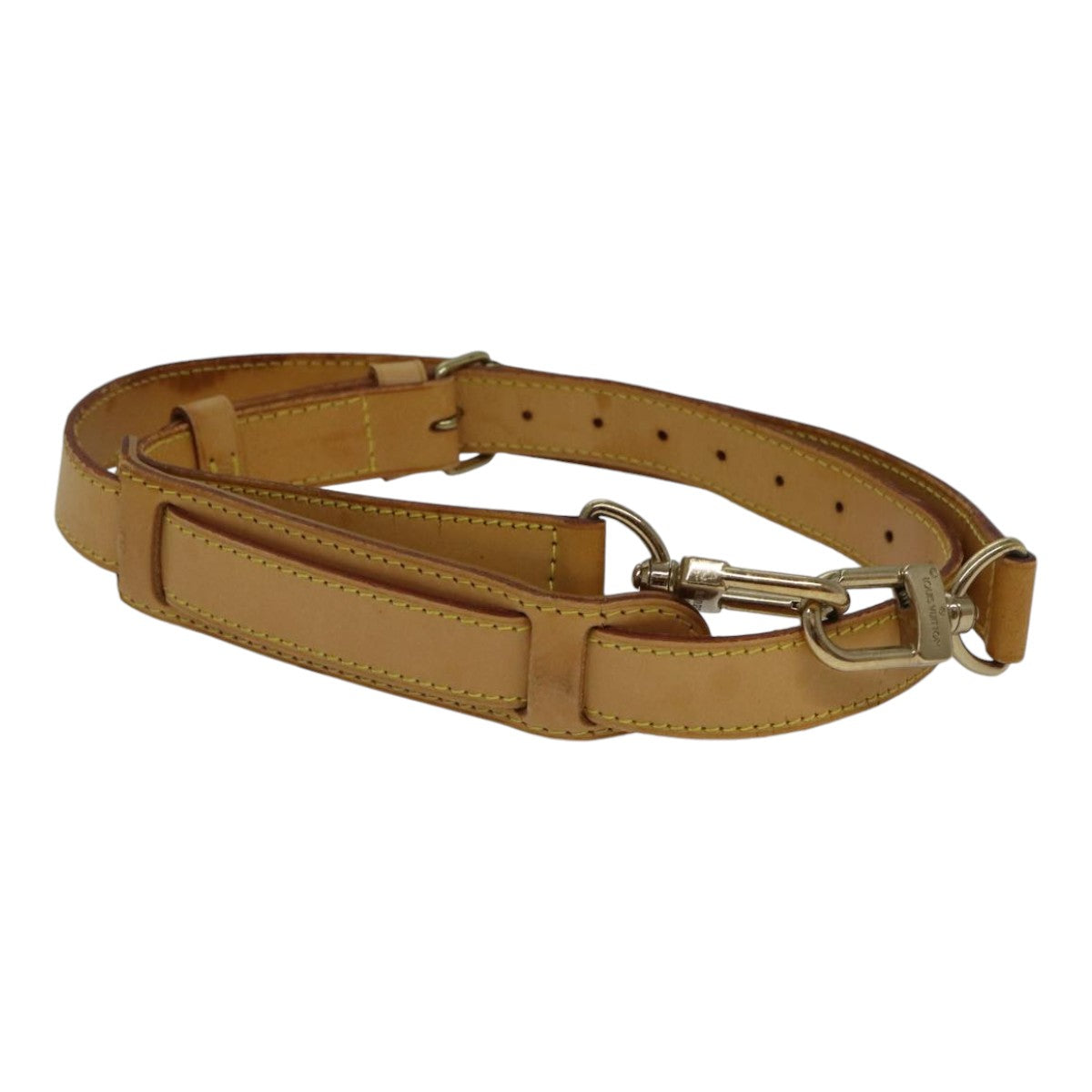 LOUIS VUITTON Adjustable Shoulder Strap Leather 35.4""-42.5"" Beige bs17556
