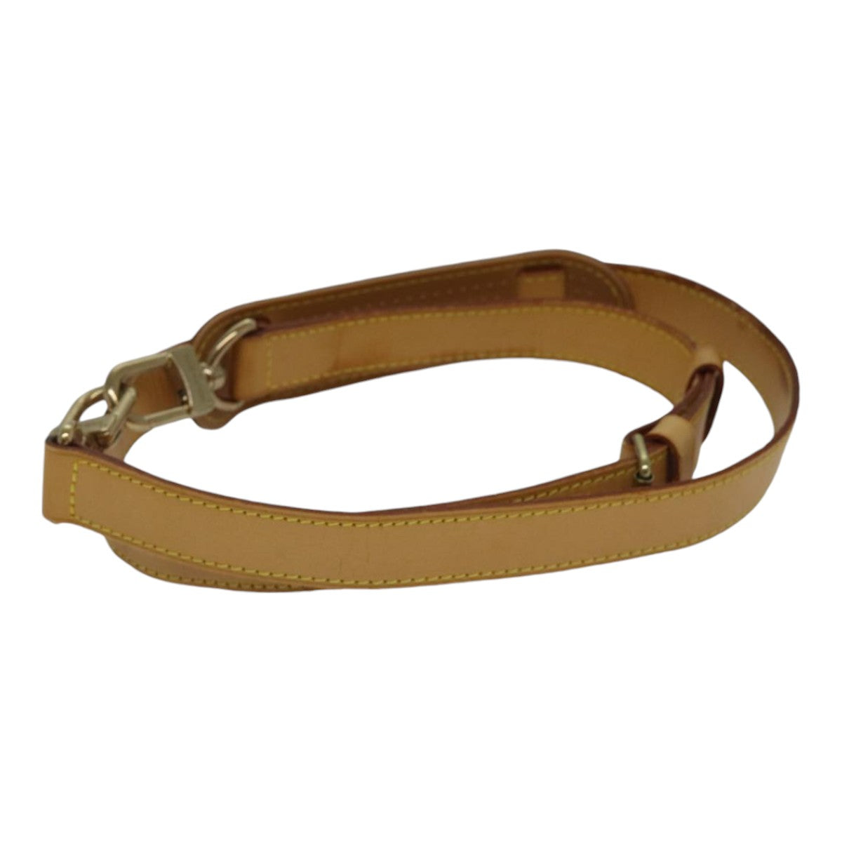 LOUIS VUITTON Adjustable Shoulder Strap Leather 35.4""-42.5"" Beige bs17556