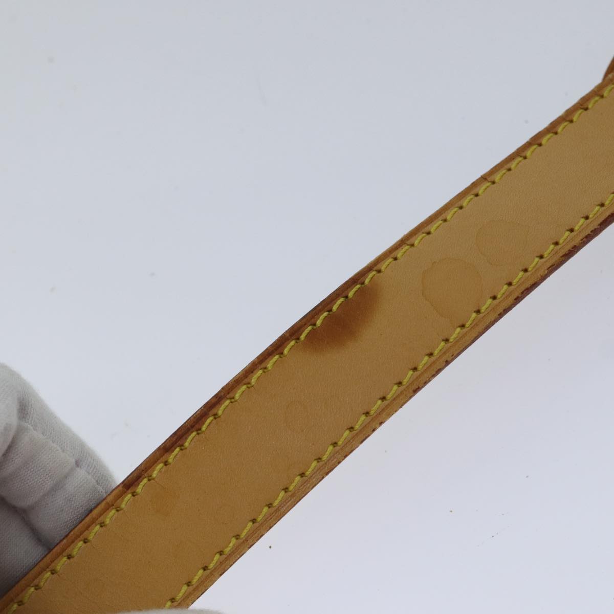 LOUIS VUITTON Adjustable Shoulder Strap Leather 35.4""-42.5"" Beige bs17556