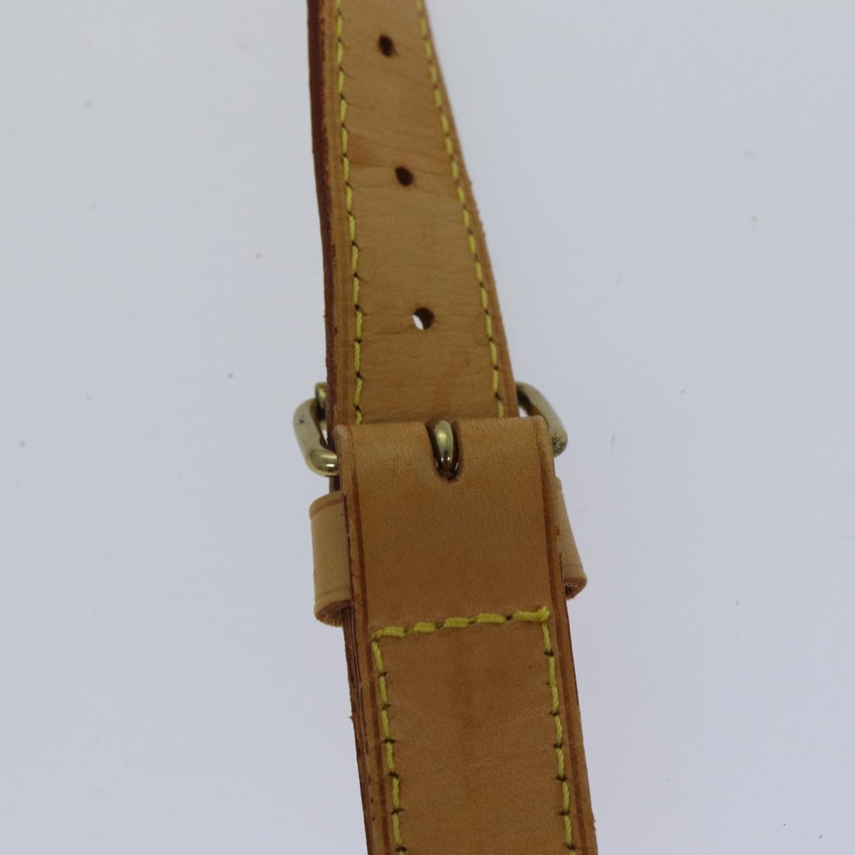 LOUIS VUITTON Adjustable Shoulder Strap Leather 35.4""-42.5"" Beige bs17556
