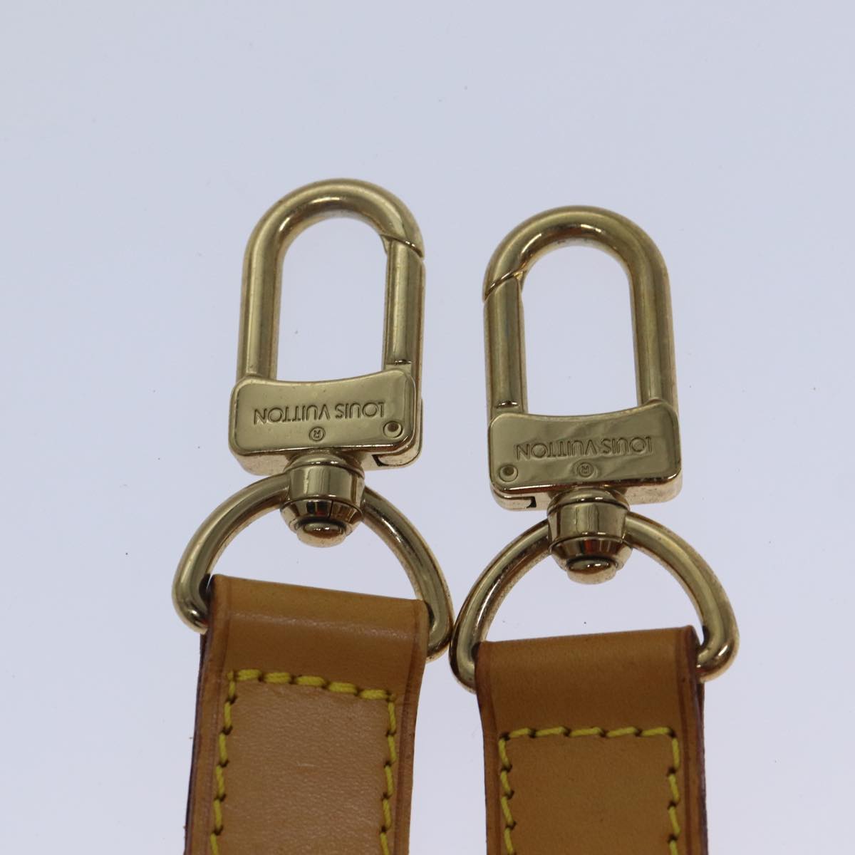 LOUIS VUITTON Adjustable Shoulder Strap Leather 35.4""-42.5"" Beige bs17556