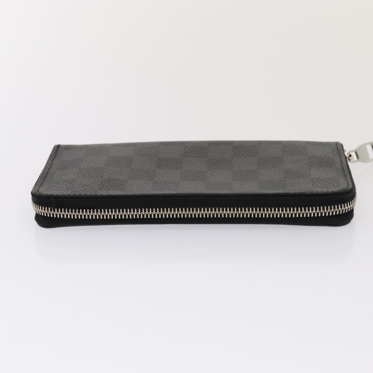 LOUIS VUITTON Damier Graphite Zippy Wallet Vertical N63095 LV bs17562