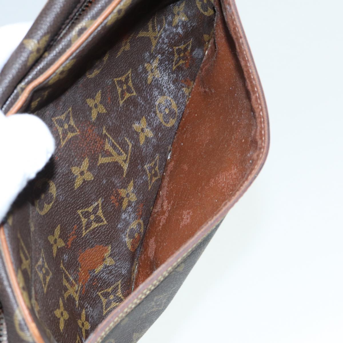 LOUIS VUITTON Monogram Compiegne 28 Clutch Bag M51845 LV bs17563