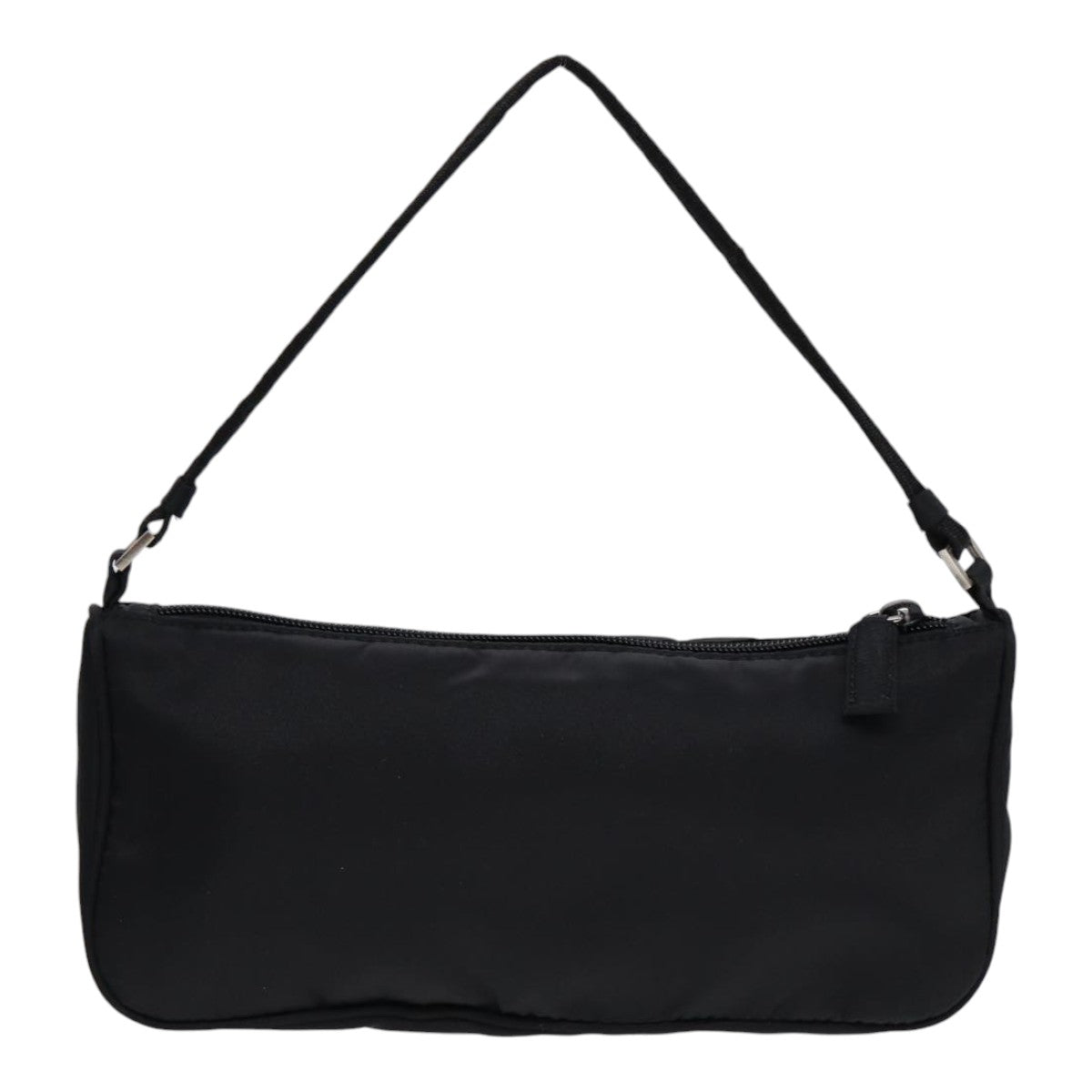 Luxury Prada Accessory Pouch Nylon Black Silver  bs17570