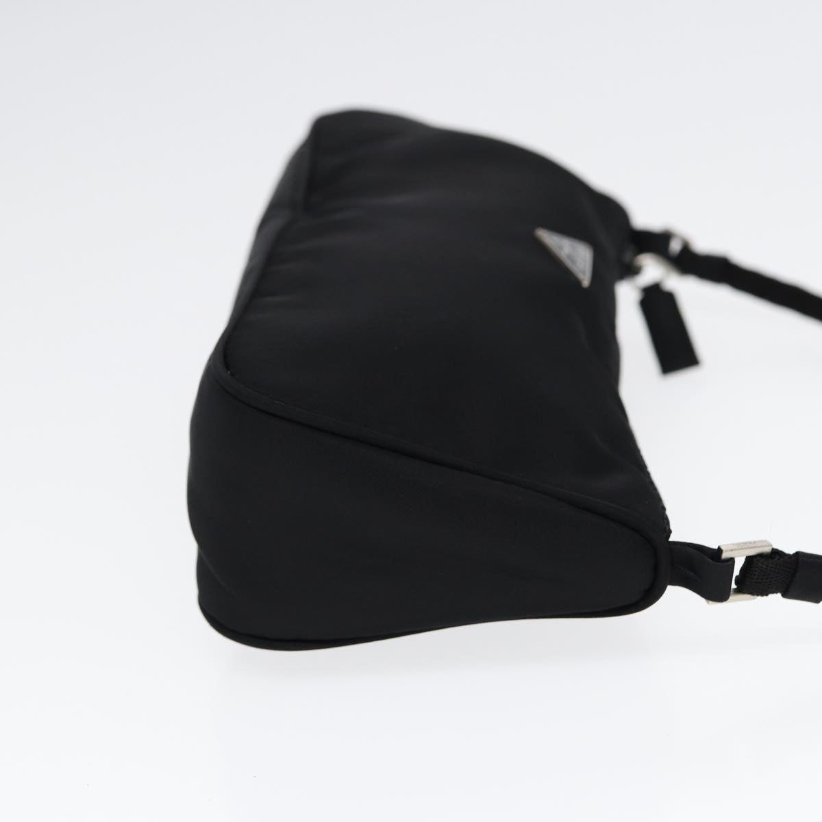 Luxury Prada Accessory Pouch Nylon Black Silver  bs17570
