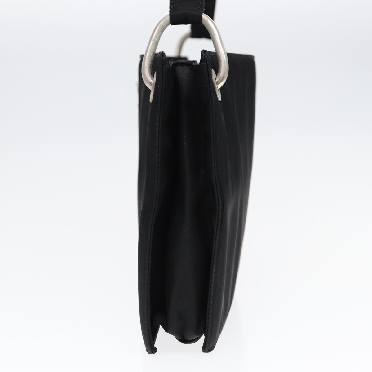 Luxury Prada Shoulder Bag Nylon Black Silver  bs17571