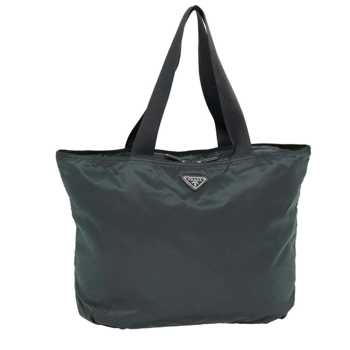 Luxury Prada Tote Bag Nylon Green Silver  bs17581
