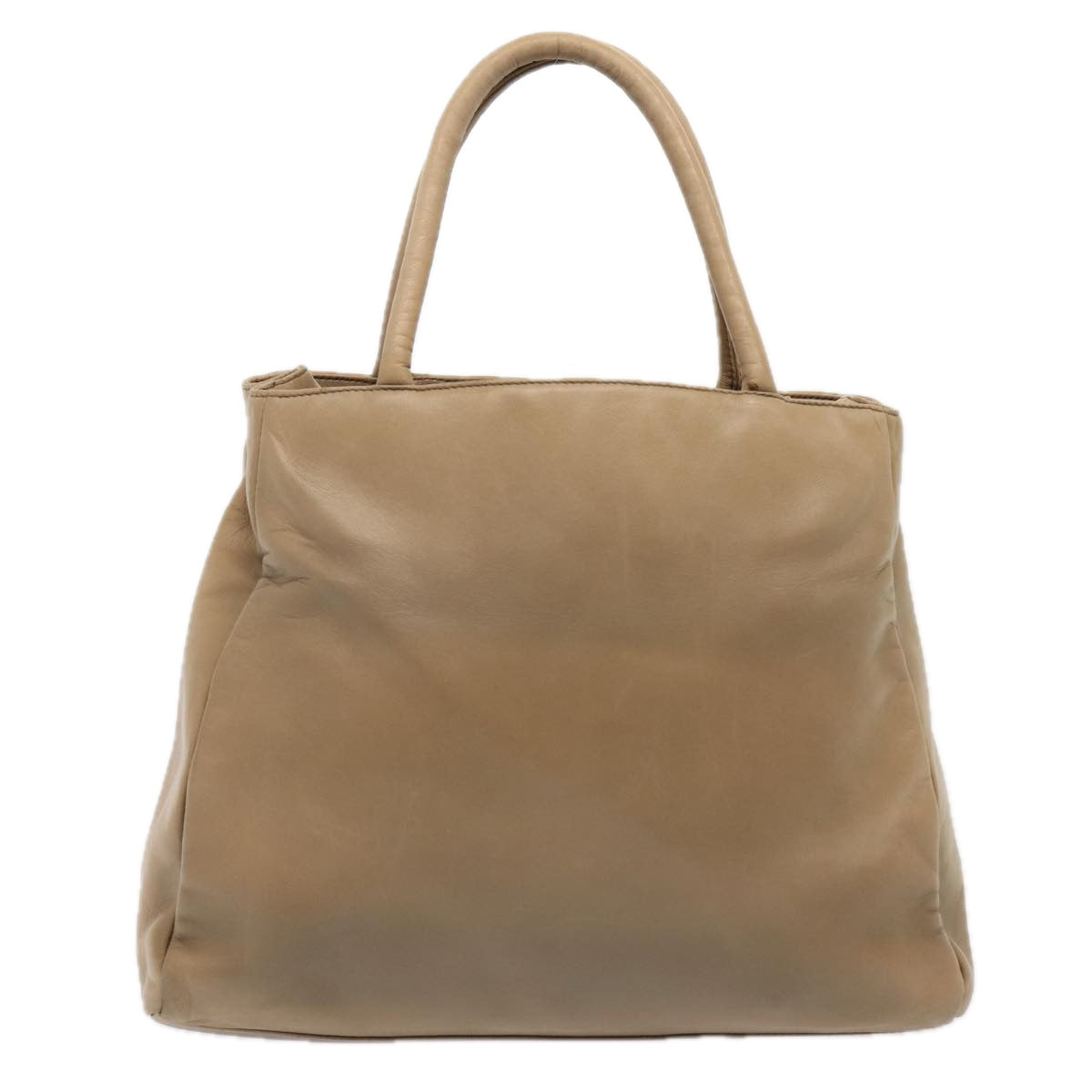 Luxury Prada Hand Bag Leather Beige  bs17597