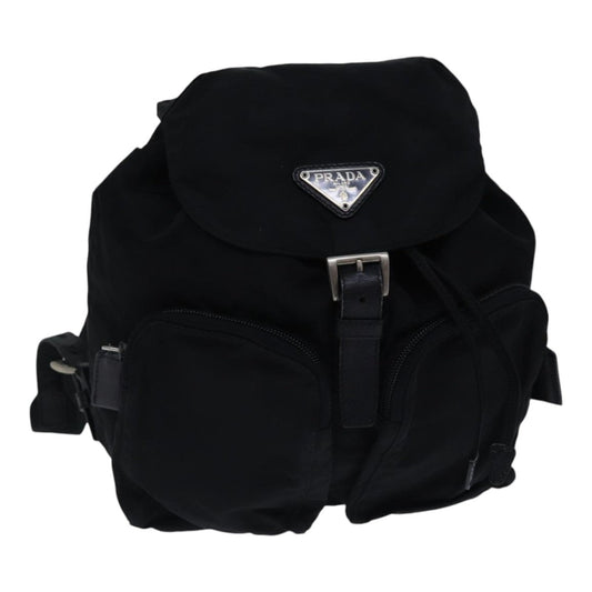 Luxury Prada Backpack Nylon Black Silver  bs17598