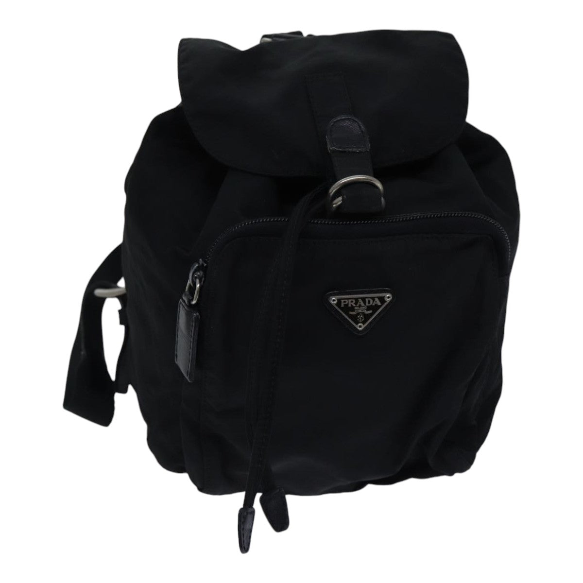 Luxury Prada Backpack Nylon Black Silver  bs17599