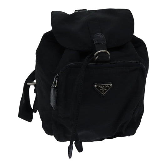 Luxury Prada Backpack Nylon Black Silver  bs17599