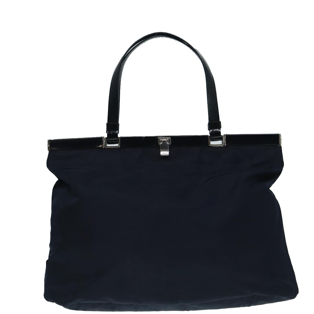 Luxury Prada Hand Bag Nylon Navy Silver  bs17602