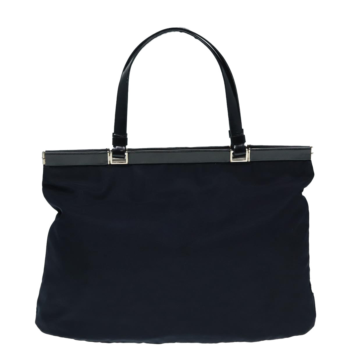 Luxury Prada Hand Bag Nylon Navy Silver  bs17602