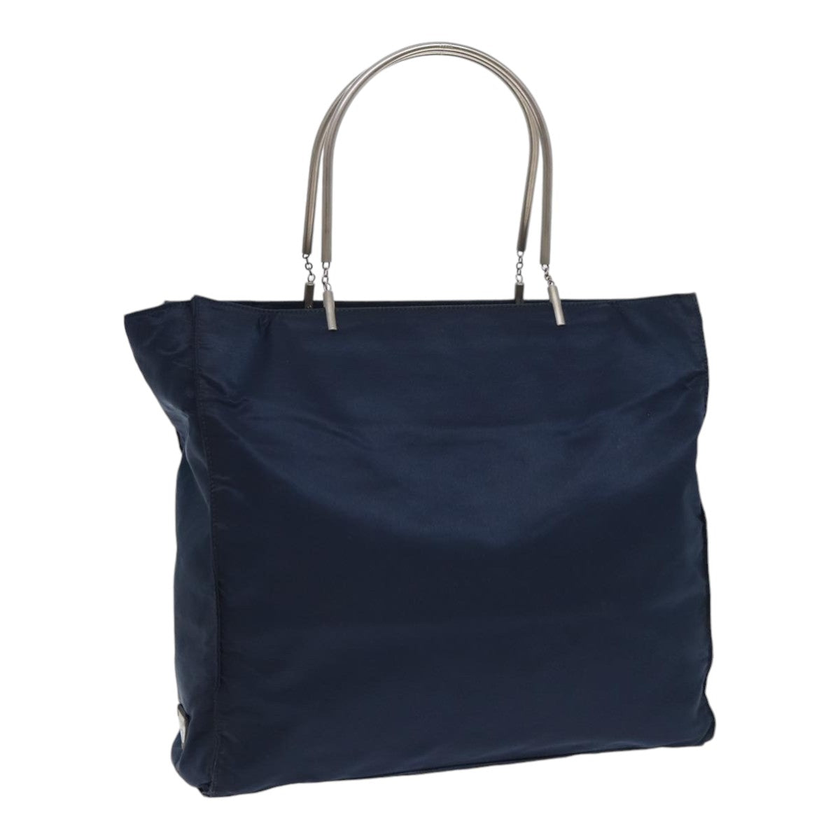 Luxury Prada Hand Bag Nylon Navy Silver  bs17604