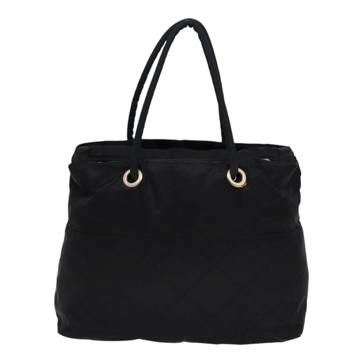 Luxury Prada Hand Bag Nylon Black Gold  bs17605