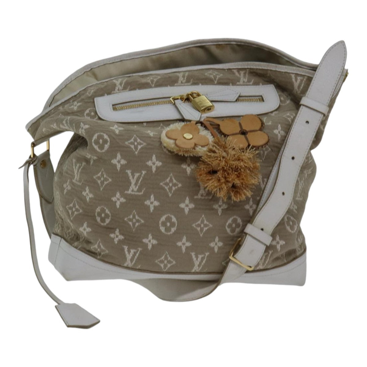 LOUIS VUITTON Monogram Sabia Buzzus PM Bag Beige Bron M93499 LV bs17619