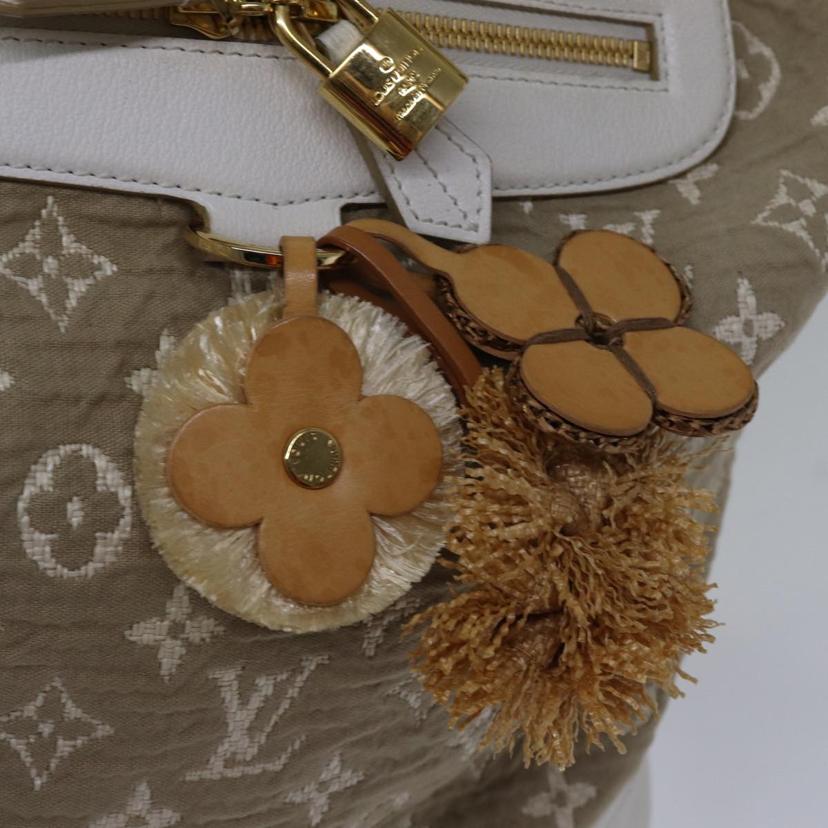 LOUIS VUITTON Monogram Sabia Buzzus PM Bag Beige Bron M93499 LV bs17619