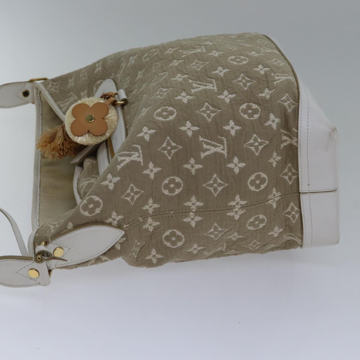 LOUIS VUITTON Monogram Sabia Buzzus PM Bag Beige Bron M93499 LV bs17619