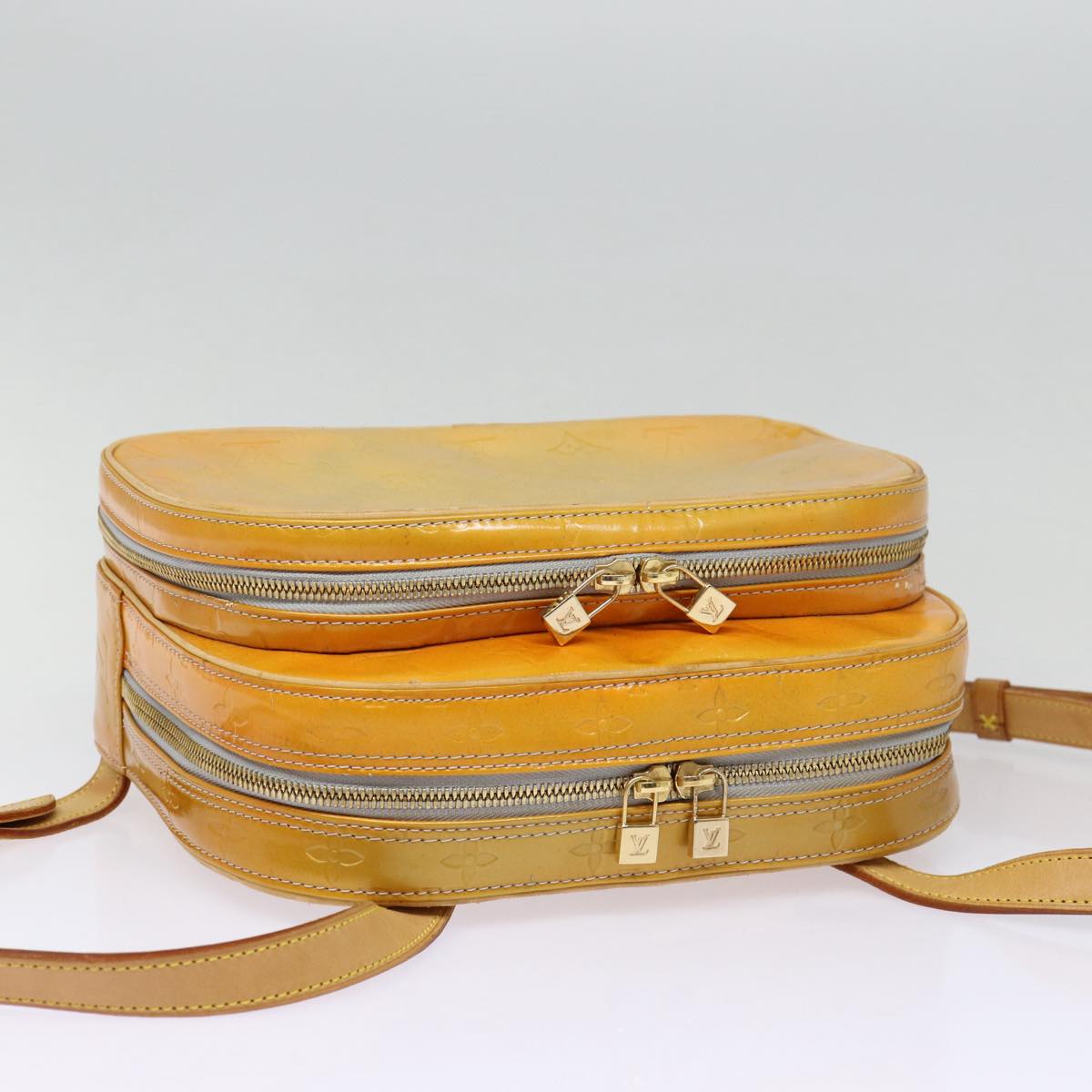 LOUIS VUITTON Monogram Vernis Marley Backpack Gris M91038 LV bs17620