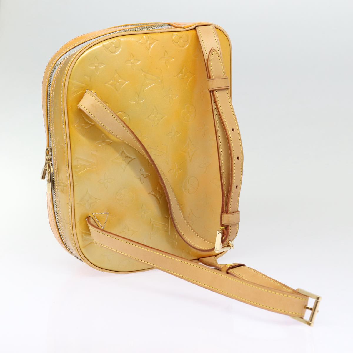 LOUIS VUITTON Monogram Vernis Marley Backpack Gris M91038 LV bs17620