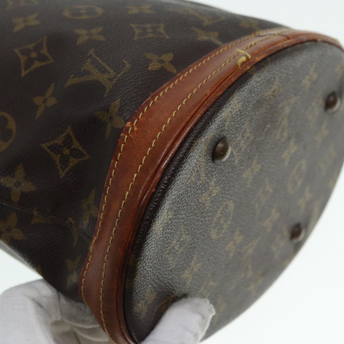 LOUIS VUITTON Monogram Bucket PM Shoulder Bag M42238 LV bs17625