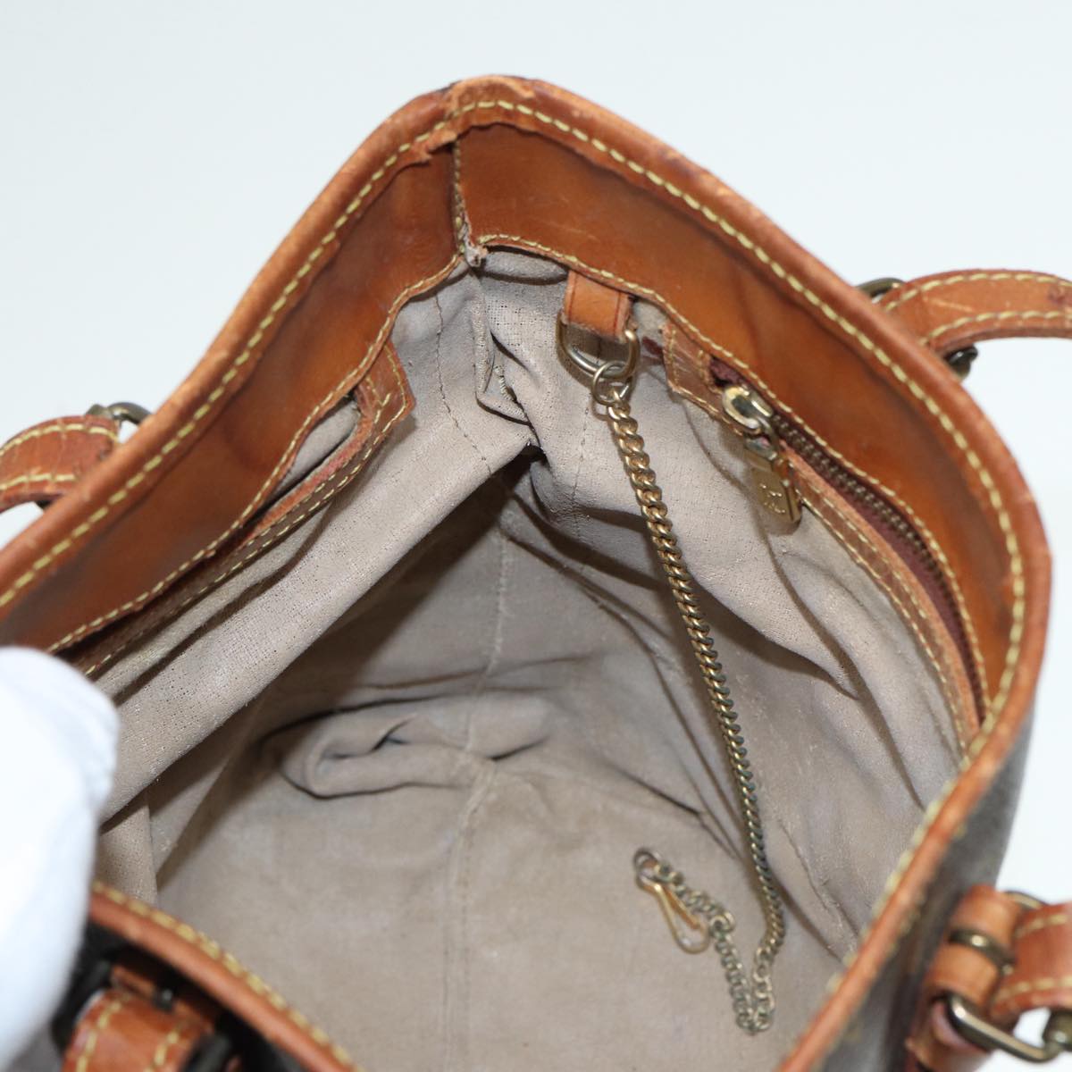 LOUIS VUITTON Monogram Bucket PM Shoulder Bag M42238 LV bs17625