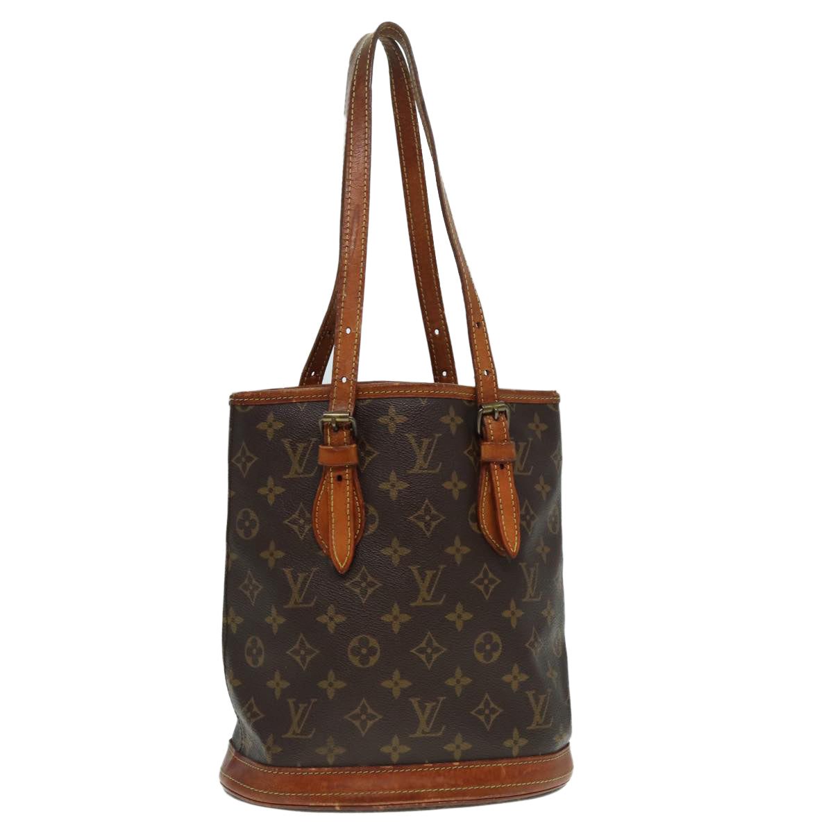 LOUIS VUITTON Monogram Bucket PM Shoulder Bag M42238 LV bs17625