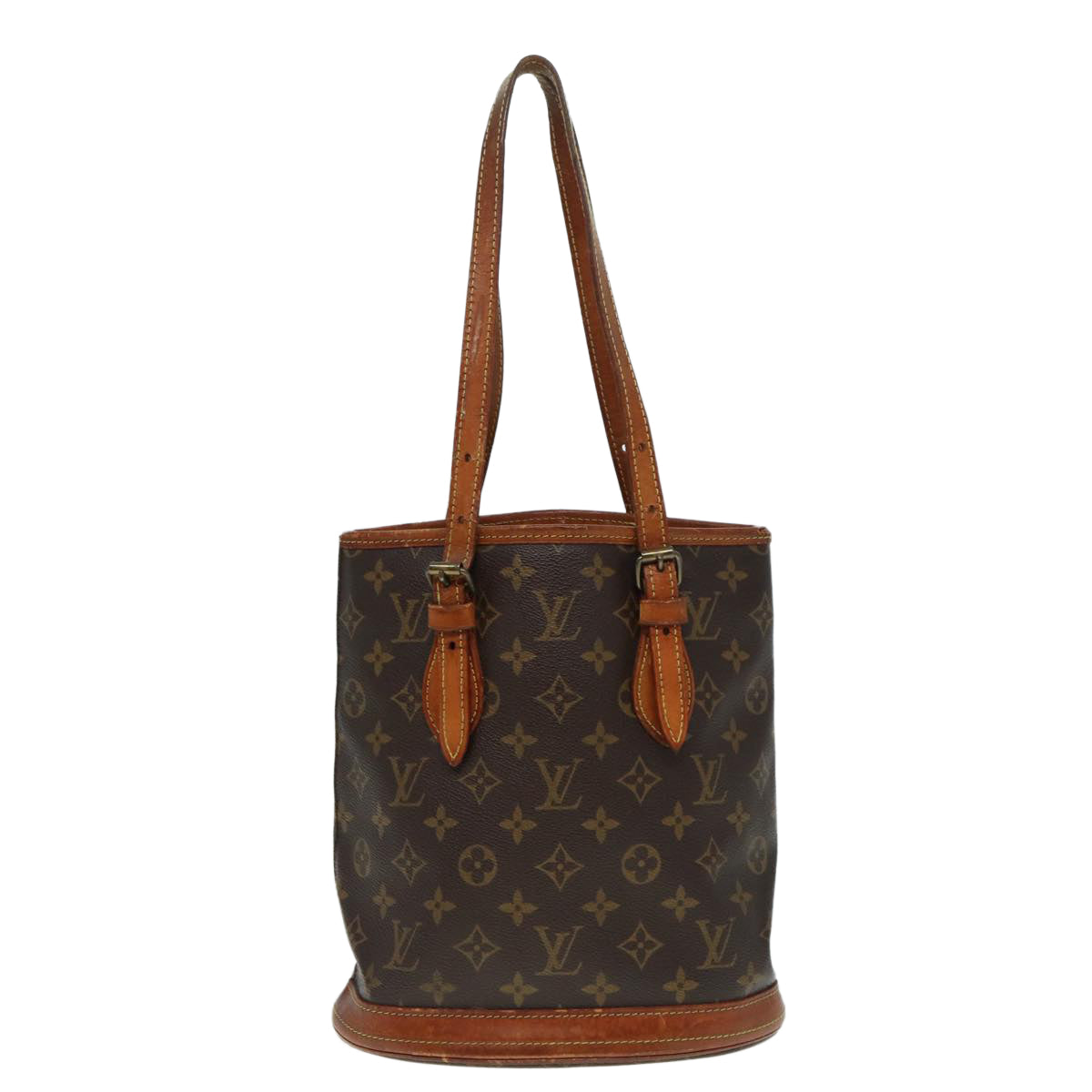 LOUIS VUITTON Monogram Bucket PM Shoulder Bag M42238 LV bs17625