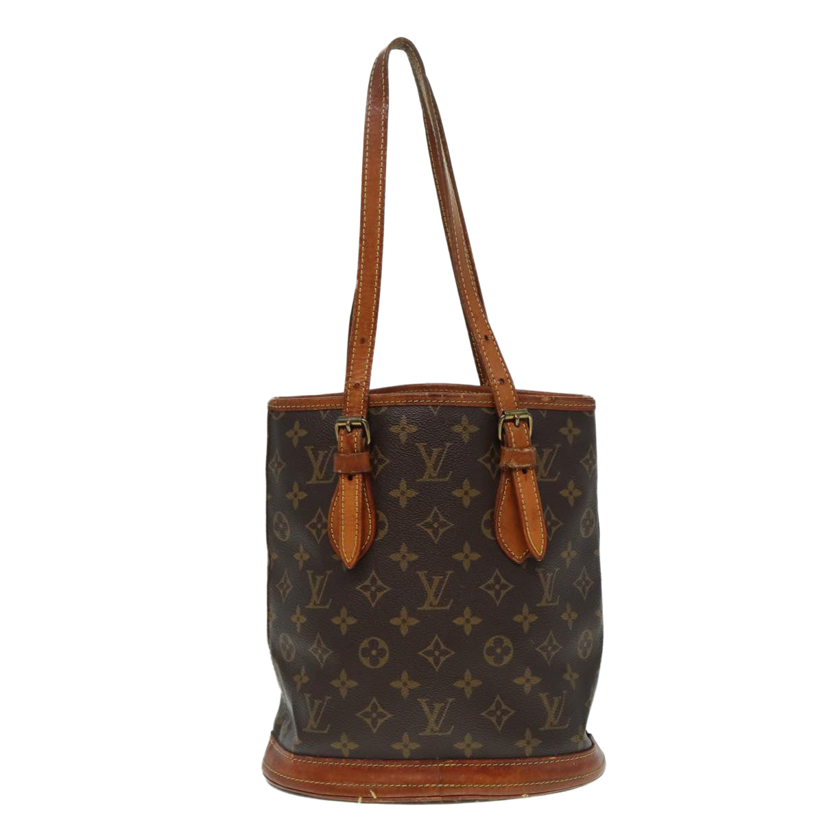 LOUIS VUITTON Monogram Bucket PM Shoulder Bag M42238 LV bs17625