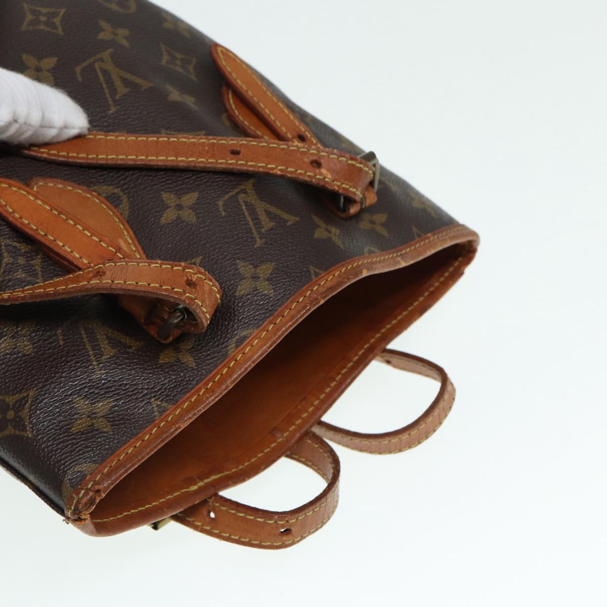 LOUIS VUITTON Monogram Bucket PM Shoulder Bag M42238 LV bs17625