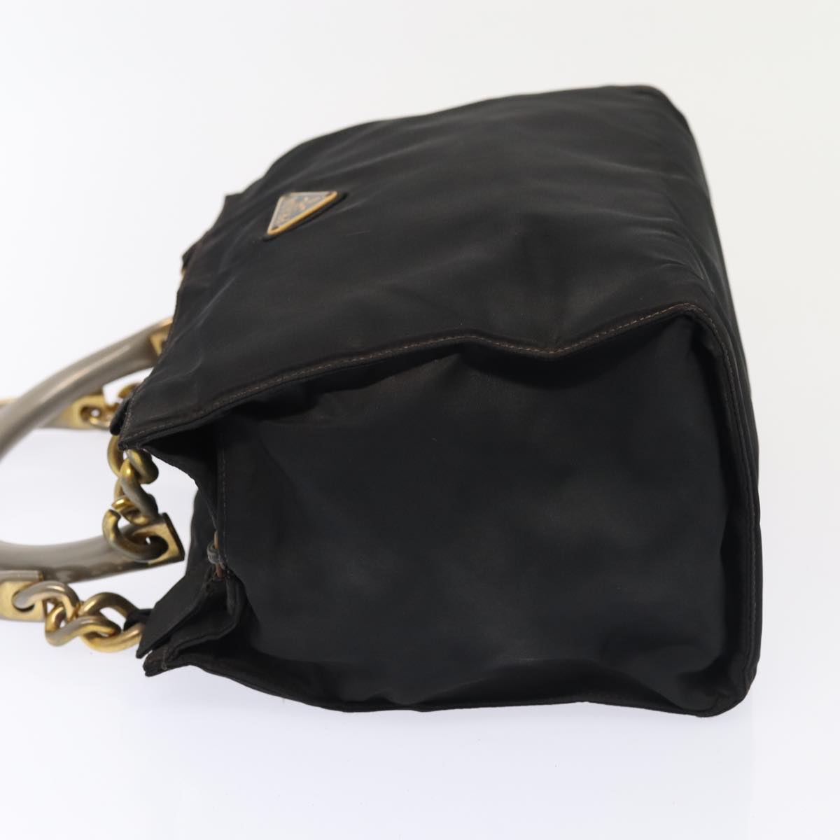 Luxury Prada Hand Bag Nylon Black Gold  bs17641