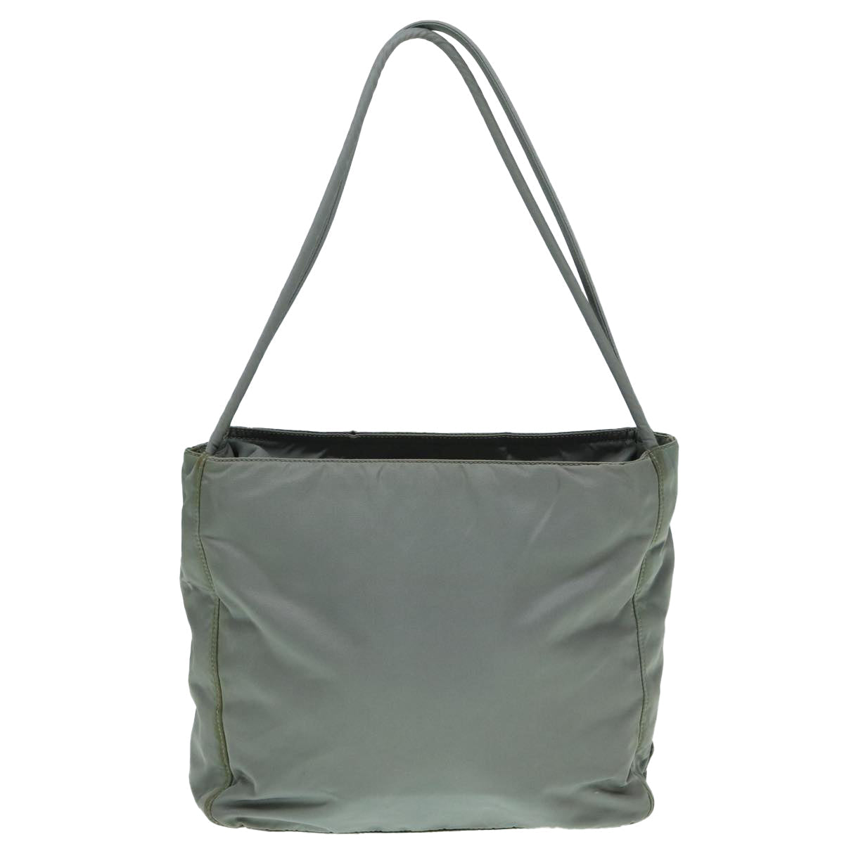Luxury Prada Tote Bag Nylon Gray Silver  bs17648