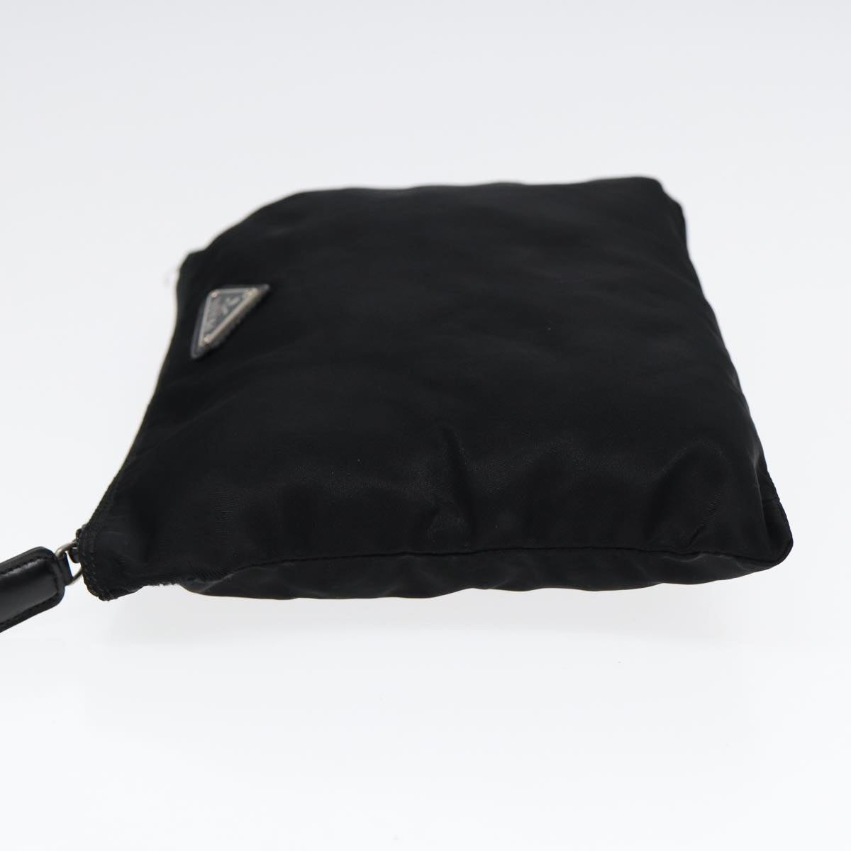 Luxury Prada Pouch Nylon Black Silver  bs17654