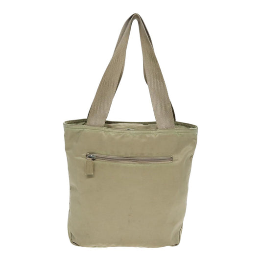 Luxury Prada Tote Bag Nylon Beige Silver  bs17670