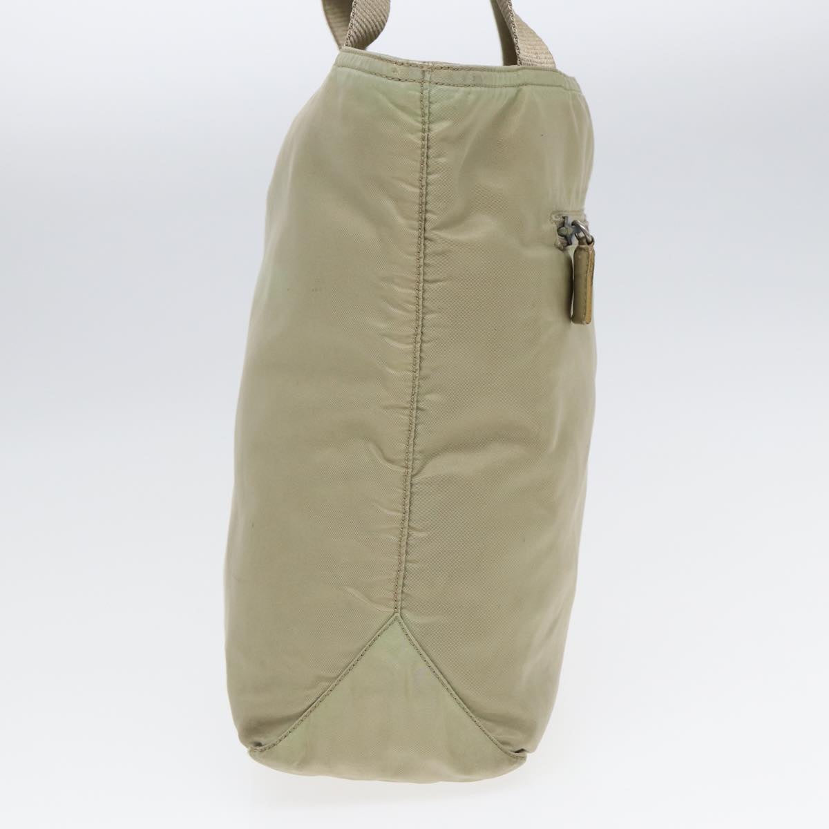 Luxury Prada Tote Bag Nylon Beige Silver  bs17670
