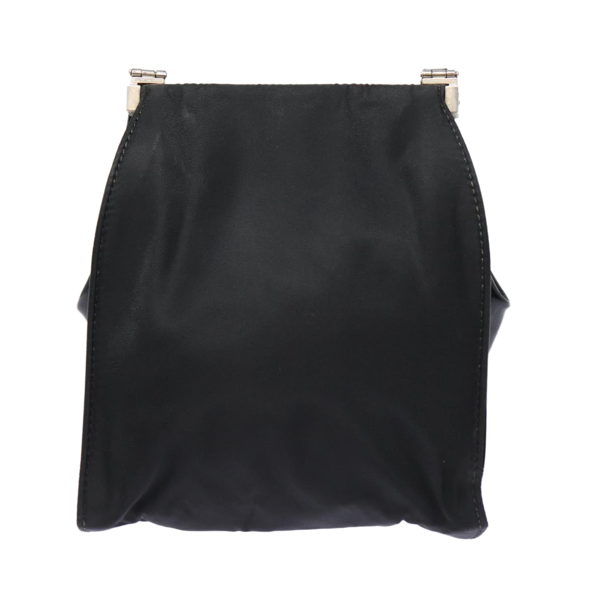 Luxury Prada Shoulder Bag Nylon Black Silver  bs17672
