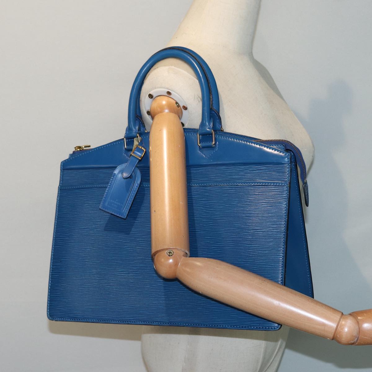 LOUIS VUITTON Epi Riviera Hand Bag Blue M48185 LV bs17732